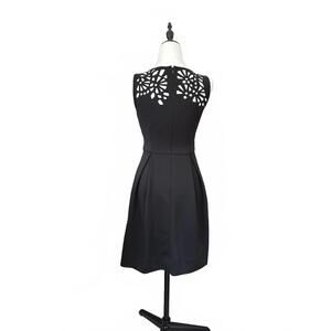 Miss Sixty Black Sleeveless Midi Dress with Cutout Back Detail